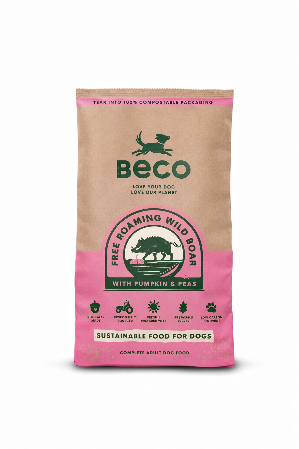 Wild Boar with Pumkin + Broccoli | Beco